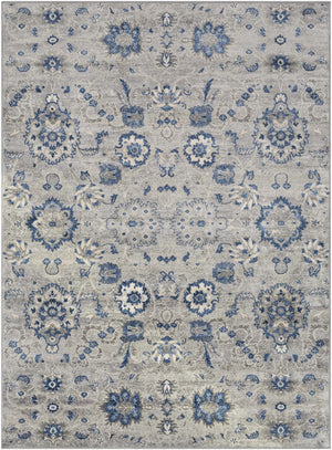 Adairsville Blue Floral Area Carpet - Clearance