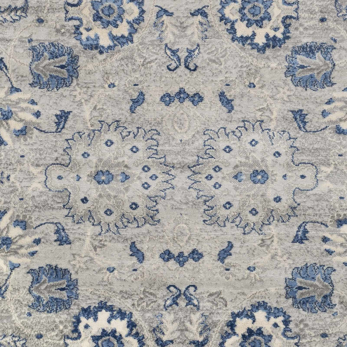 Adairsville Blue Floral Area Carpet - Clearance