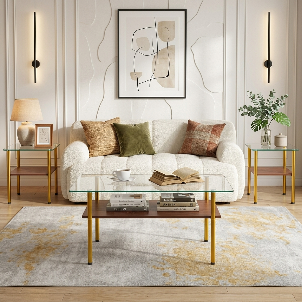 Coffee Table and End Tables Set of 3