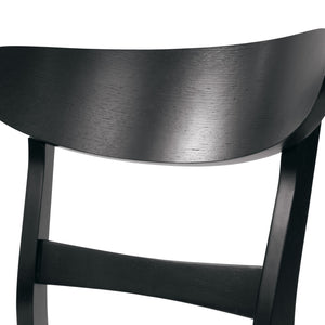 Mid Century Dining Chairs With Cushioned Seats And Wood Frame (Set of 2)
