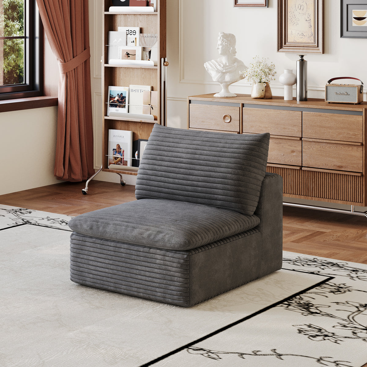 1 Middle Seat Sofa with Ottoman