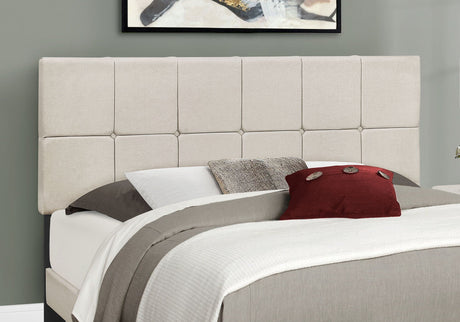 Queen Size Bed, Upholstered, Transitional - Beige - Best Buy Furniture