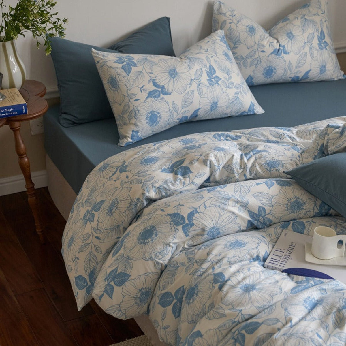Ever Lasting Adèle French Countryside Bedding Set / Orange in Blue