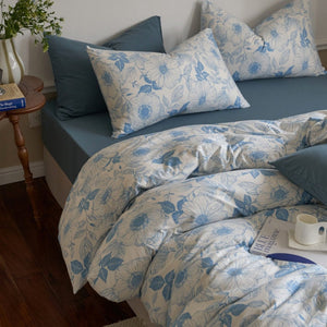 Ever Lasting Adèle French Countryside Bedding Set / Orange in Blue