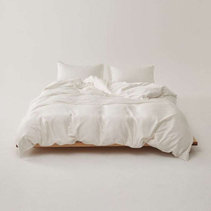 Ever Lasting Adeline Pastel Silky Cooling TENCEL™ Bedding Set / White