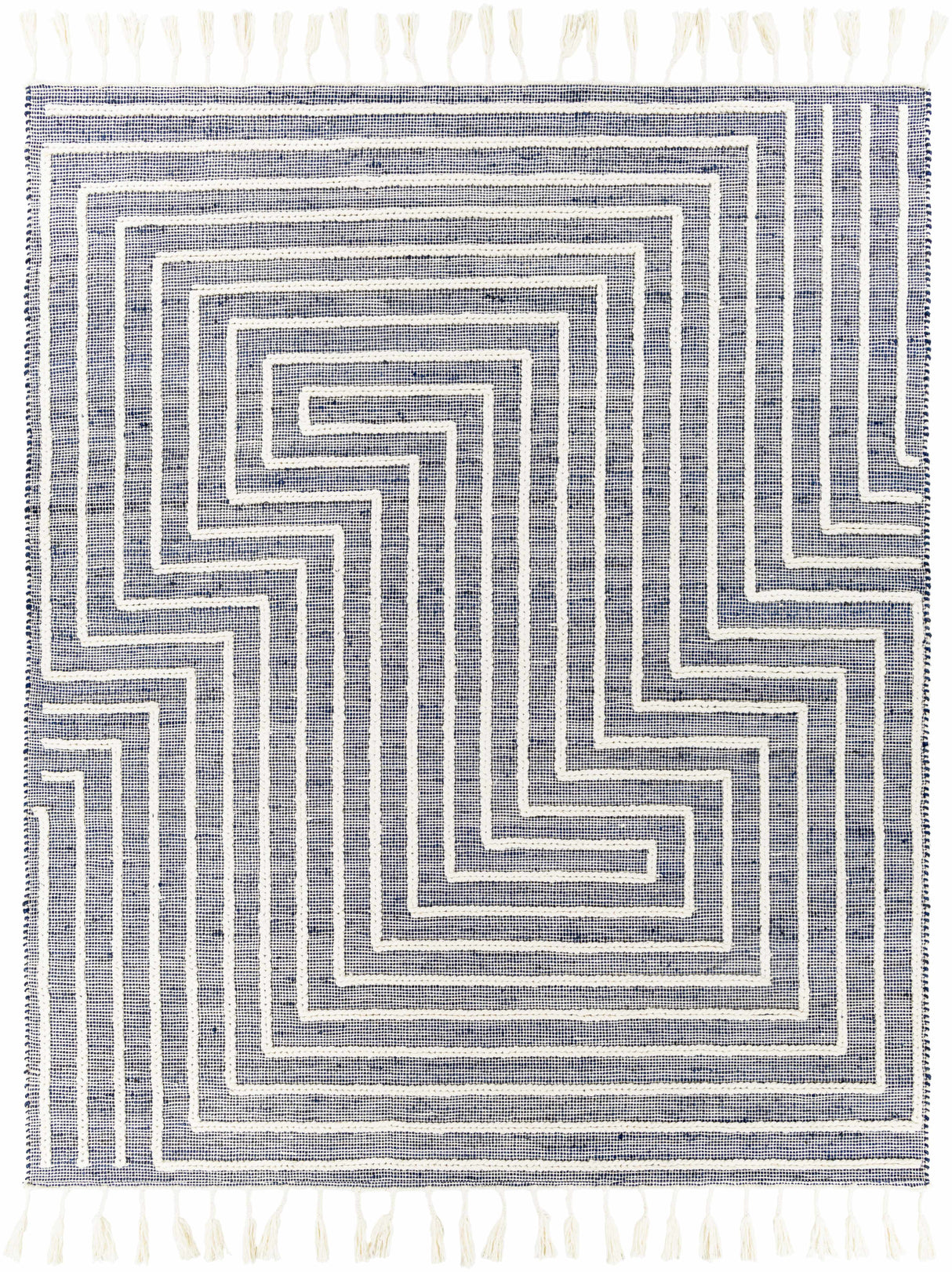Aditya Tasseled Jute&Wool Carpet - Clearance