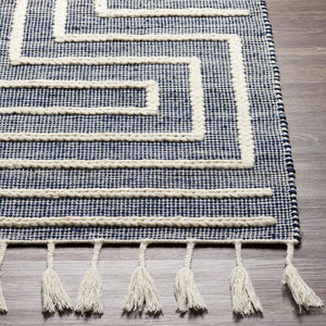 Aditya Tasseled Jute&Wool Carpet - Clearance
