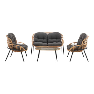 Pine - 4 Piece Outdoor Conversation Set