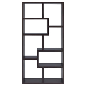 8 Shelf Geometric Bookcase