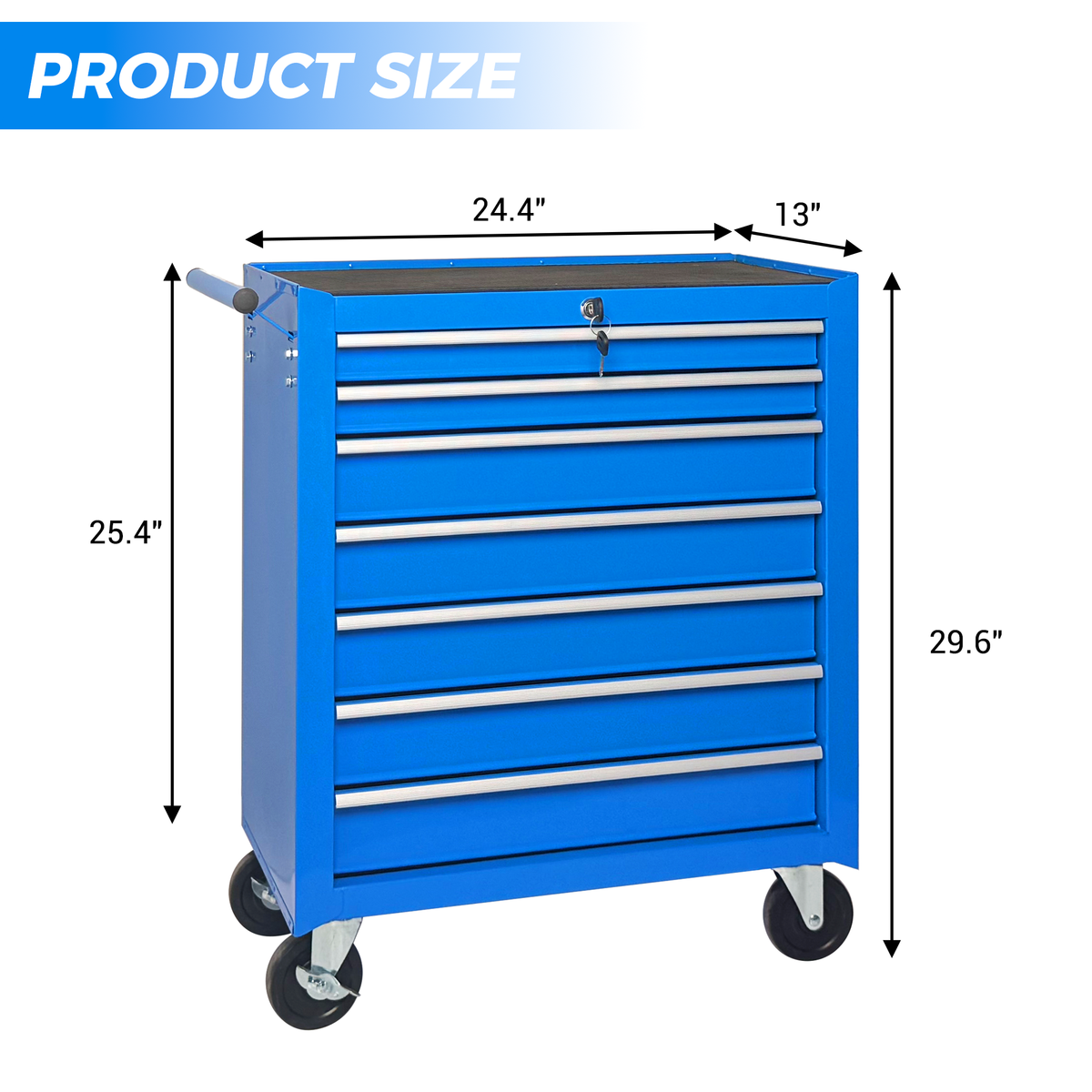 Rolling Tool Chest with 7-Drawer Tool Box