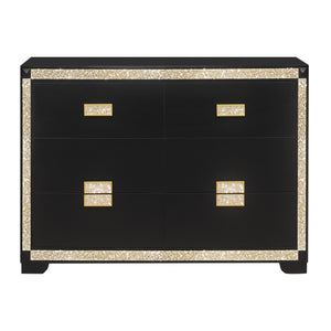 Lively - Bedroom Set With Glitter Detail And Padded Headboard