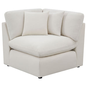 Greeley - 5 Piece Upholstered Modular Sectional Sofa - Ivory