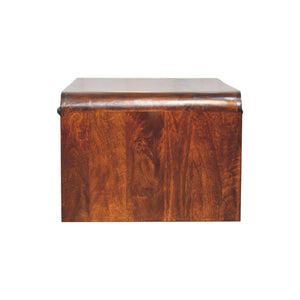 Solid Wood Aspen Slim Coffee Table, 4 Drawers, 1 Open Slot