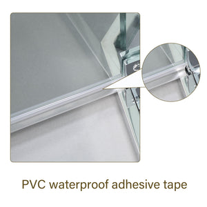 Diamond Shaped Corner Shower Door, Inward Sliding, Stainless Steel Frame