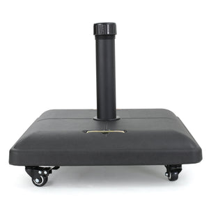 Wheelie - Stylish Square Umbrella Base With Stainless Steel Pole Handle