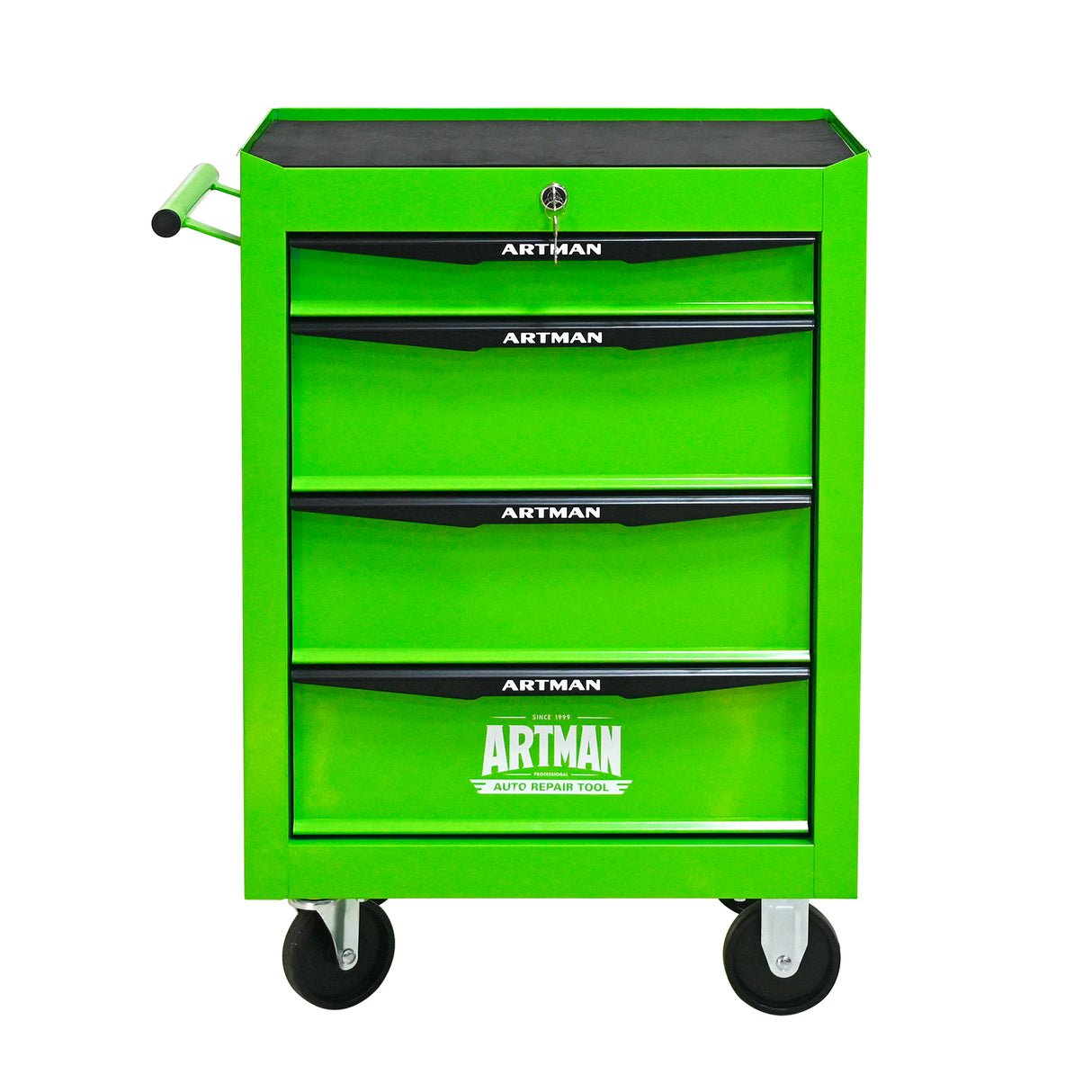 Rolling Metal Tool Chest with 4 Drawers - Green