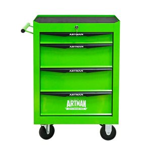 Rolling Metal Tool Chest with 4 Drawers - Green