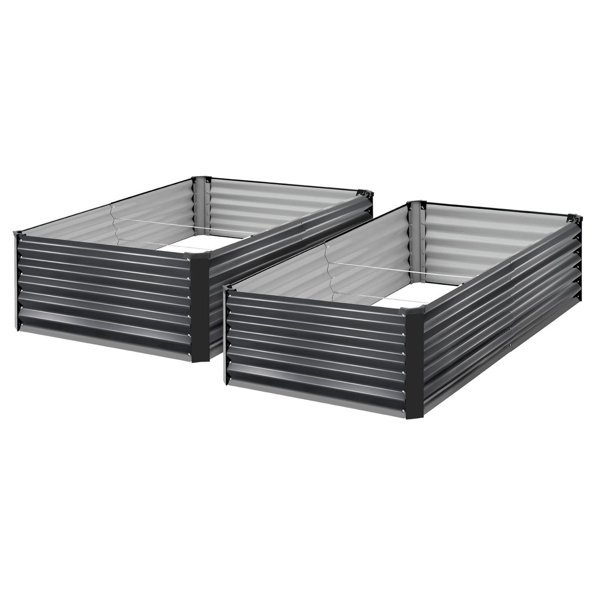 2 Pack Galvanized Raised Garden Beds