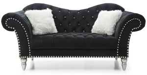 Elegant Round Arm Loveseat