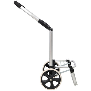 Foldable Shopping Trolley With Wheels And Removable Waterproof Bag - Black