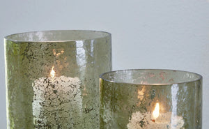 Clarkton - Candle Holder Set (Set of 2) - Green - Best Buy Furniture
