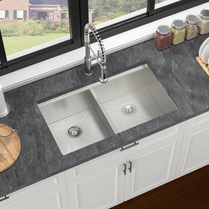 Double Bowl Undermount Kitchen Sink