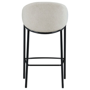 Sloped Arm Bar Stools (Set of 2) - Beige