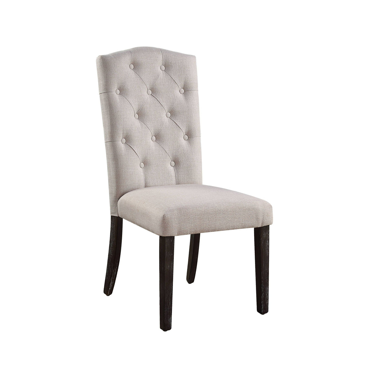 Gerardo - Linen Weathered Dining Chair (Set of 2) - Beige - Best Buy Furniture