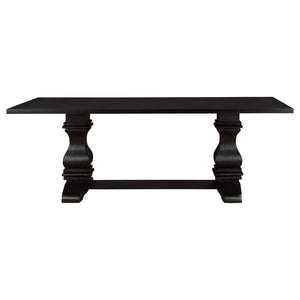 Villeneuve - Rectangular Double Pedestal Dining Table - Rustic