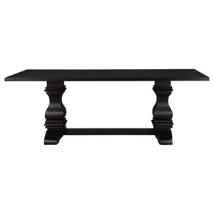 Villeneuve - Rectangular Double Pedestal Dining Table - Rustic