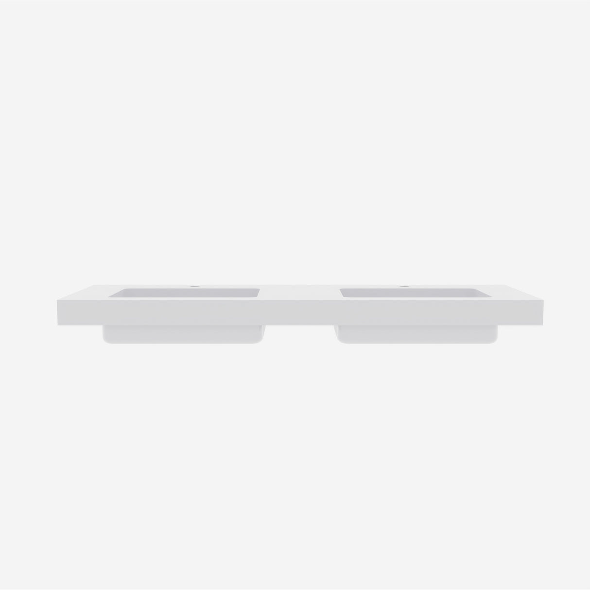 BB0272Y131 Integrated Solid Surface Basin Without Drain and Faucet, Glossy