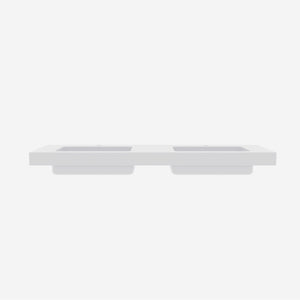 BB0272Y131 Integrated Solid Surface Basin Without Drain and Faucet, Glossy