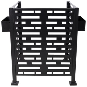 3x3 Ft Metal Air Conditioner Privacy Fence with Planter Boxes