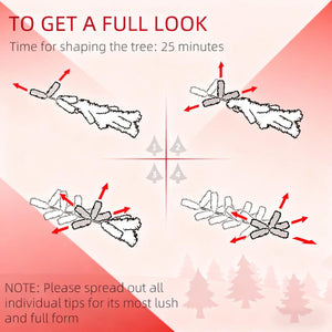 Artificial Flocked Christmas Tree with Snow Tips