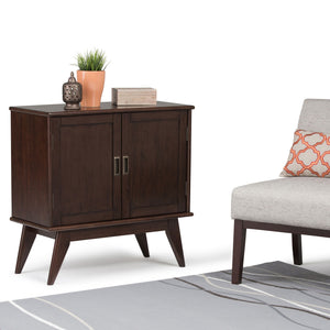 Draper - Low Storage Cabinet - Medium Auburn Brown