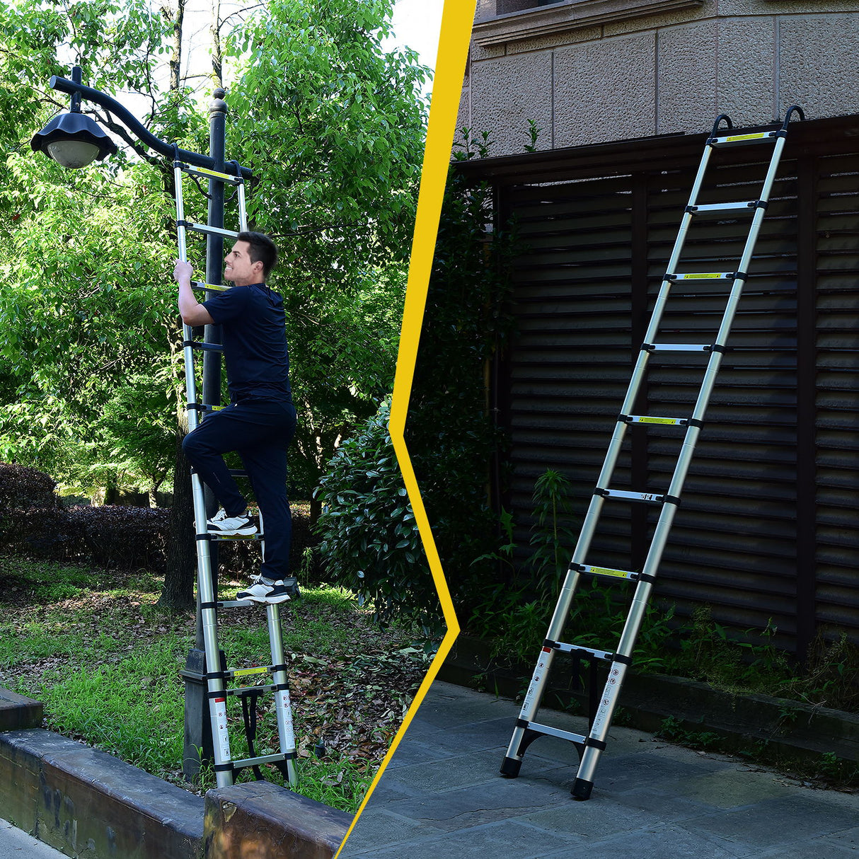 8.5FT Telescopic Aluminum Alloy Multi-Purpose Ladder