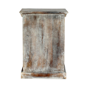 Wooden Nightstand With 1 Drawer 1 Door
