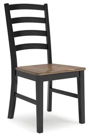 Wildenauer - Dining Room Side Chair (Set of 2) - Brown / Black - Best Buy Furniture