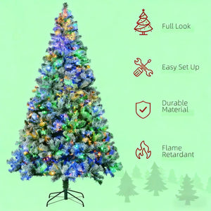 Artificial Snow Christmas Trees with Frosted Branches