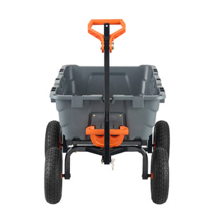 Dump Cart with Poly Body and Steel Frame