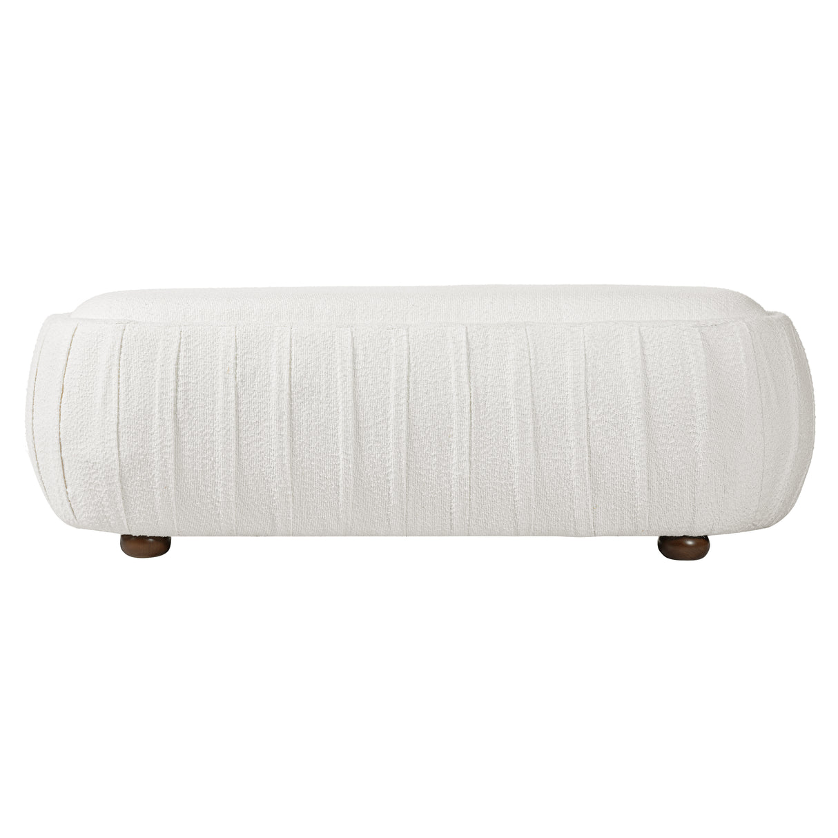 Upholstered Ottoman, Oval Shape