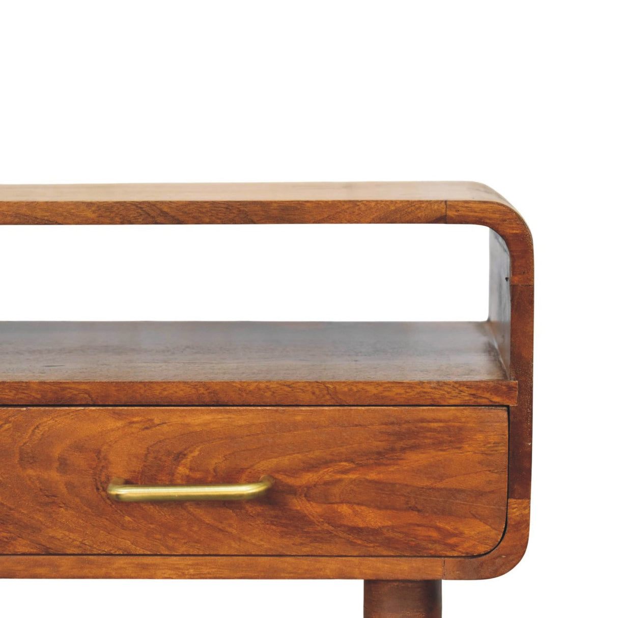 Solid Wood Valenza Curved Console Table