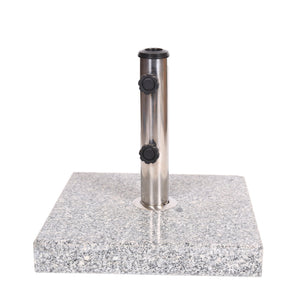 Umbrella Holder Square 55 Lbs Umbrella Base - Natural / Gray