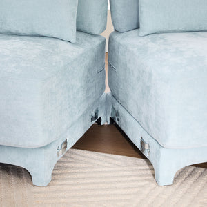 Elegant Sofa With Ergonomic Design And Lumbar Pillows
