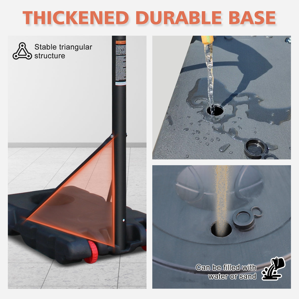 Basketball Hoop with 5.73-10FT Adjustable Height