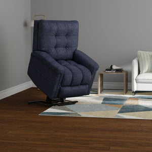 Velour Power Lift Chair - Blue