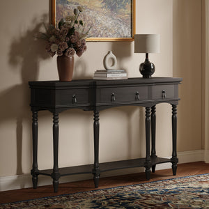 Retro Console Table With 3 Soft Close Drawers