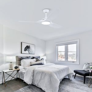 52 Inch ABS Blades Ceiling Fan with LED Light Kit