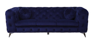 Atronia Blue Velvet Sofa