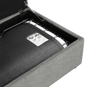Twin Size Folding Ottoman Sleeper Bed With Mattress Convertible Guest Bed